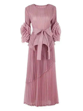 Floral Pleats 2-Piece Skirt Set